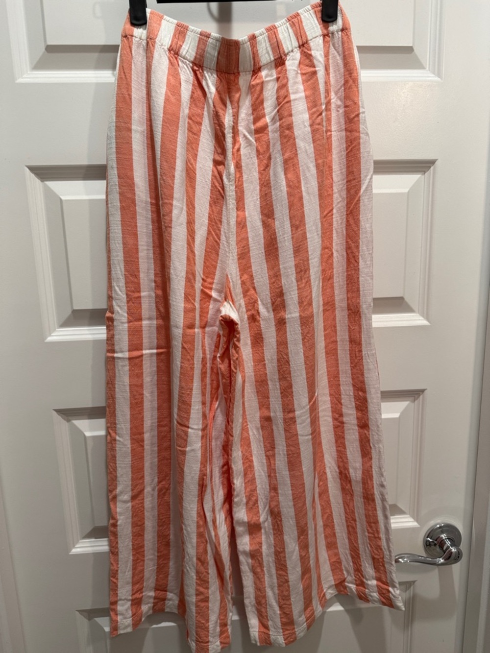 Volcom Striped Wide-Leg Pants - Coral & White - Picture 3 of 3